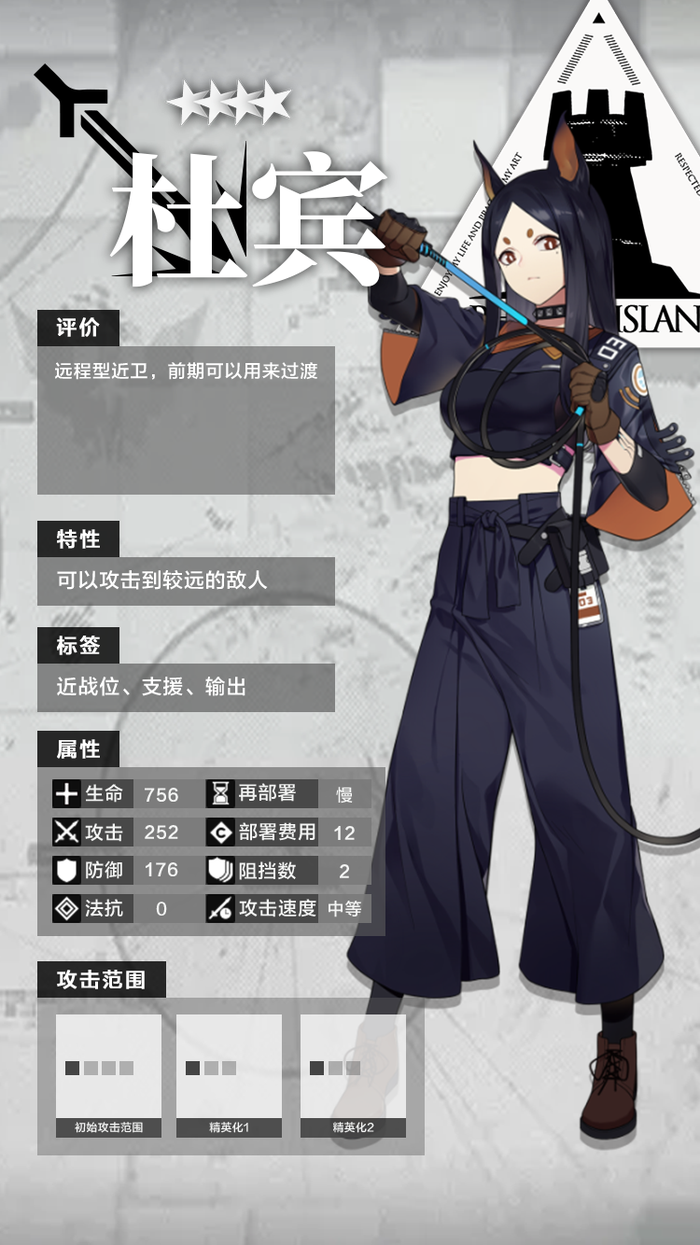 《明日方舟》近卫:杜宾全面介绍_u78g排行网