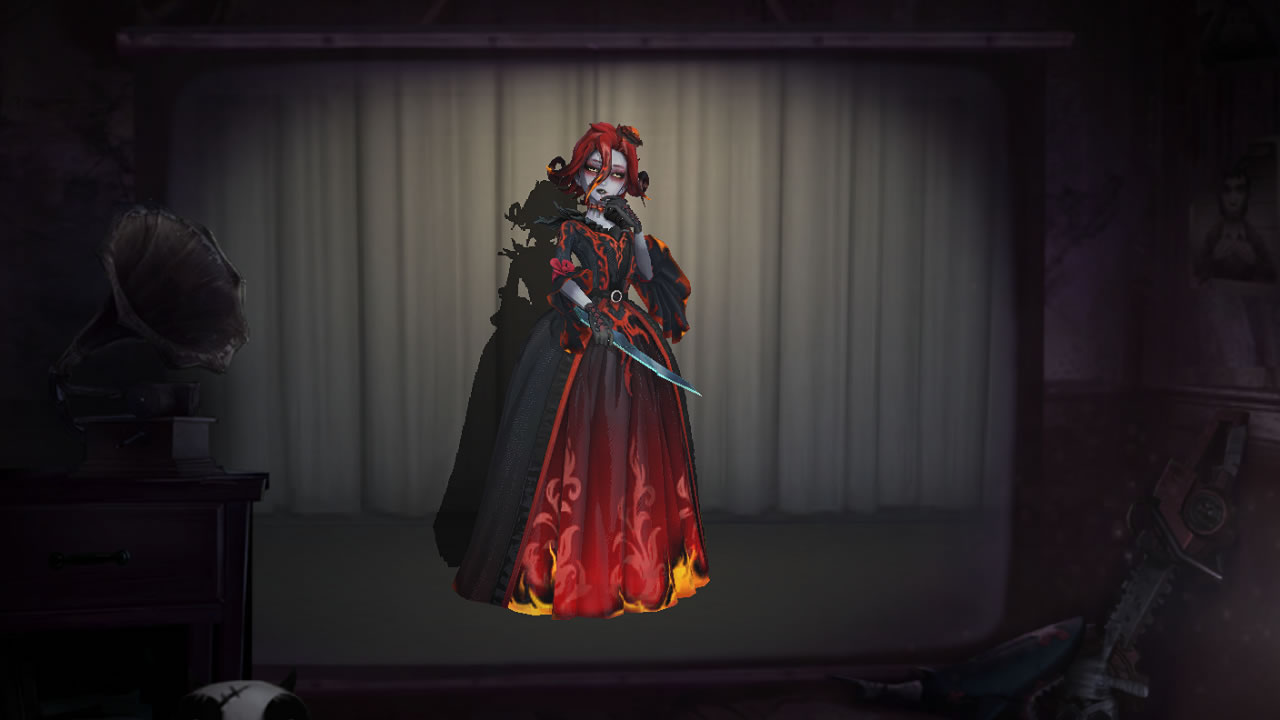 《第五人格》红夫人灼音歌者皮肤时装介绍图片