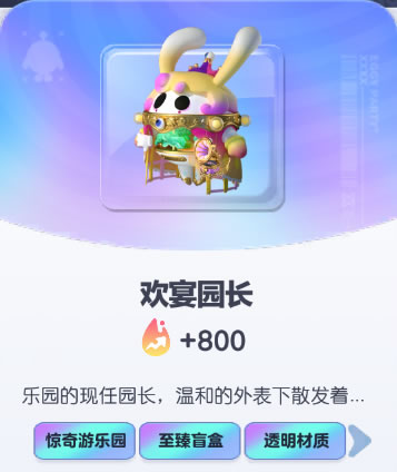 《蛋仔派对》欢宴园长皮肤截图