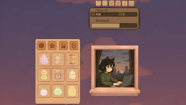 Lofi Neko Girl: Idle Companion截图