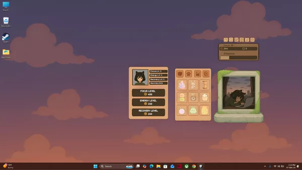 Lofi Neko Girl: Idle Companion截图