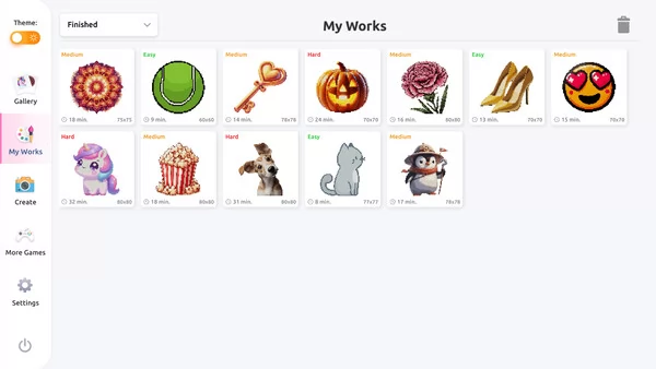 Pixel Art数字着色游戏2截图