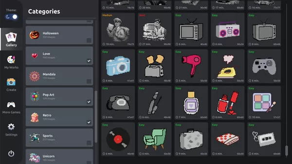 Pixel Art数字着色游戏2截图