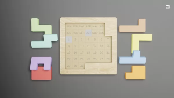 日历拼图截图