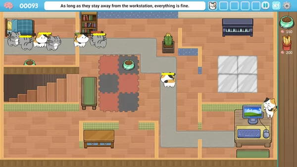 猫咪入侵:保卫办公桌截图