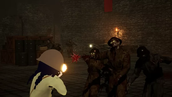 Totenkampf:动漫女孩对抗第二次世界大战僵尸截图