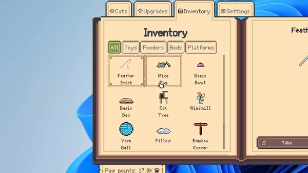 我的桌面有只猫截图